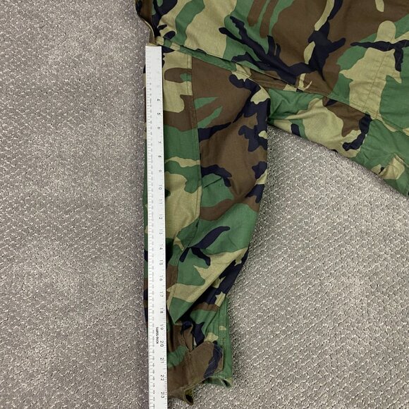 Vintage Alpha Industries US Army M65 Jacket Coat Men's Small Short Woodland Camo - Picture 15 of 16